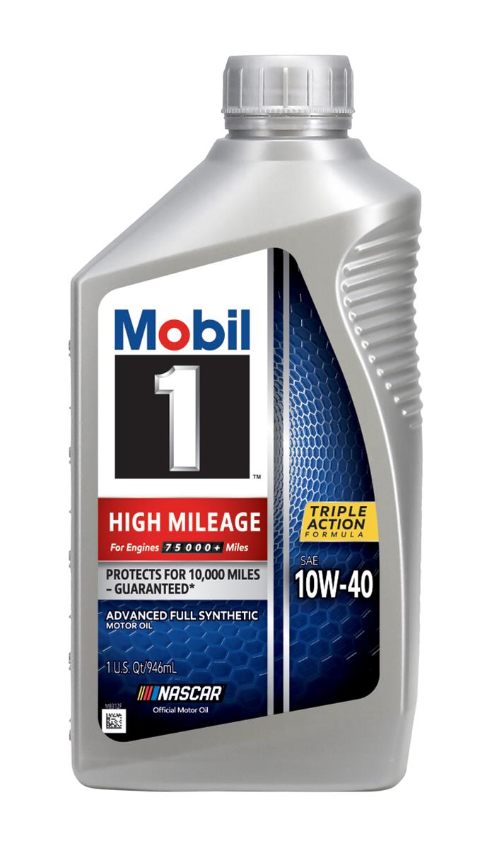 MOBIL 1 10W-40 FULL SYNTHETIC  HIGH MILEAGE